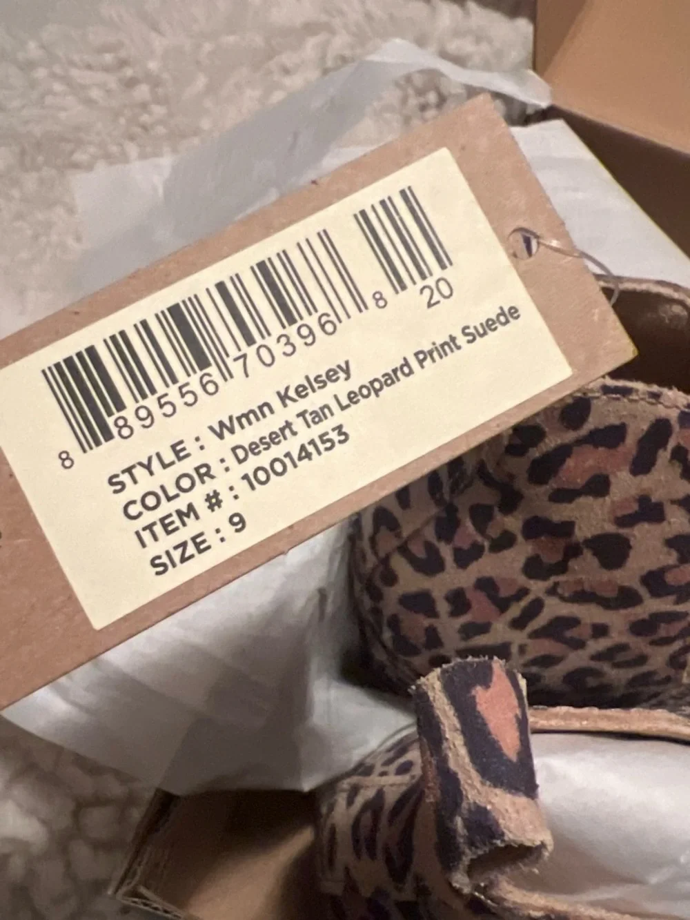 TOMS New With Tags Leopard Print Wedge Booties - Black/Tan